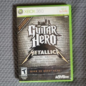 Guitar Hero: Metallica (Microsoft Xbox 360, 2009) with Manuel